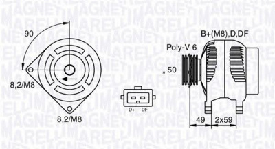 MAGNETI MARELLI 063535150200 -  Генератор